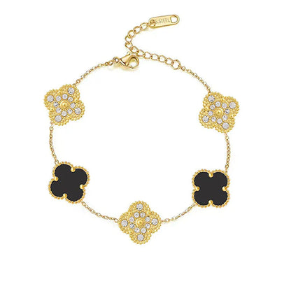 DELUXE DIAMOND CLOVER BRACELET