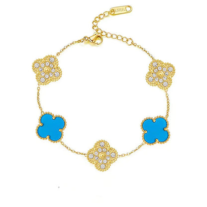 DELUXE DIAMOND CLOVER BRACELET